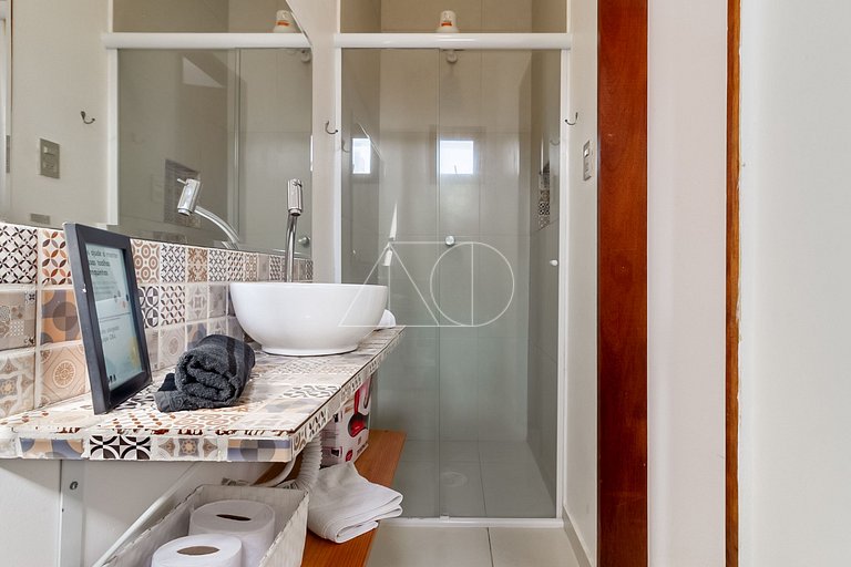 Apartamento casal com varanda em Pinheiros